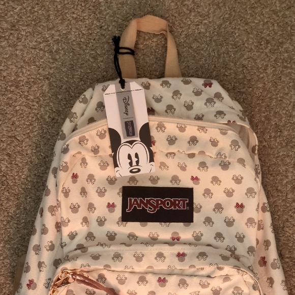 Jansport Accessories - Jansport Cream Backpack with Disney Print